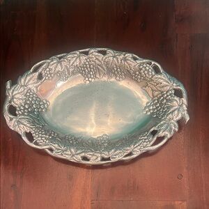 Arthur Court Silver Oval Serving Tray